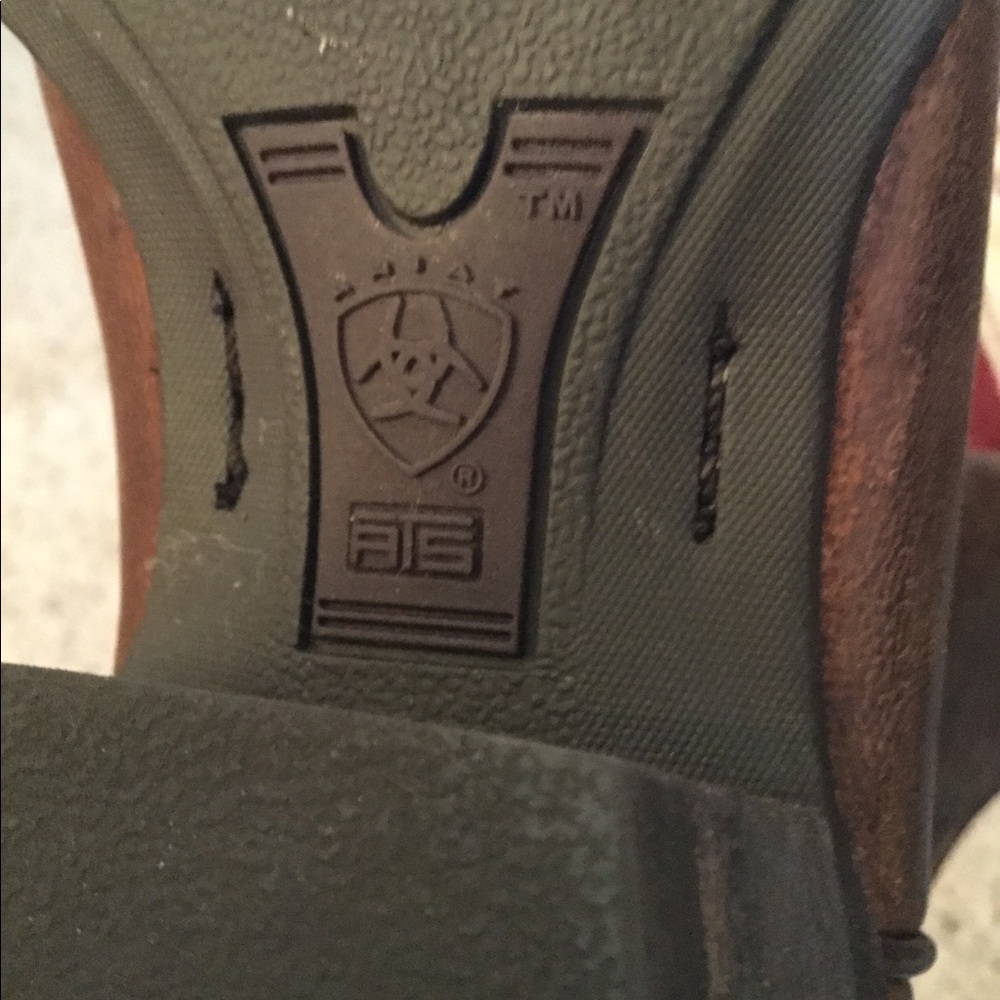 ARIAT SAHARA BROWN LEATHER COWBOY BOOTS, NWOT - Picture 6 of 7